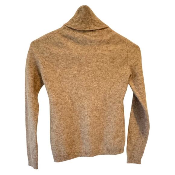 Cozy Tan Turtleneck Sweater - Picture 4 of 7